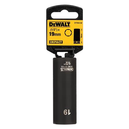 ลูกบ็อกซ์ยาว DEWALT DT7553-QZ 1/2 นิ้ว 19 มม._1