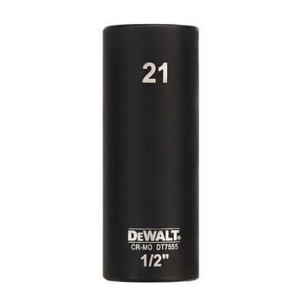 ลูกบ็อกซ์ยาว DEWALT DT7555-QZ 1/2 นิ้ว 21 มม._0