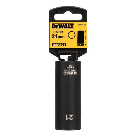 ลูกบ็อกซ์ยาว DEWALT DT7555-QZ 1/2 นิ้ว 21 มม._1
