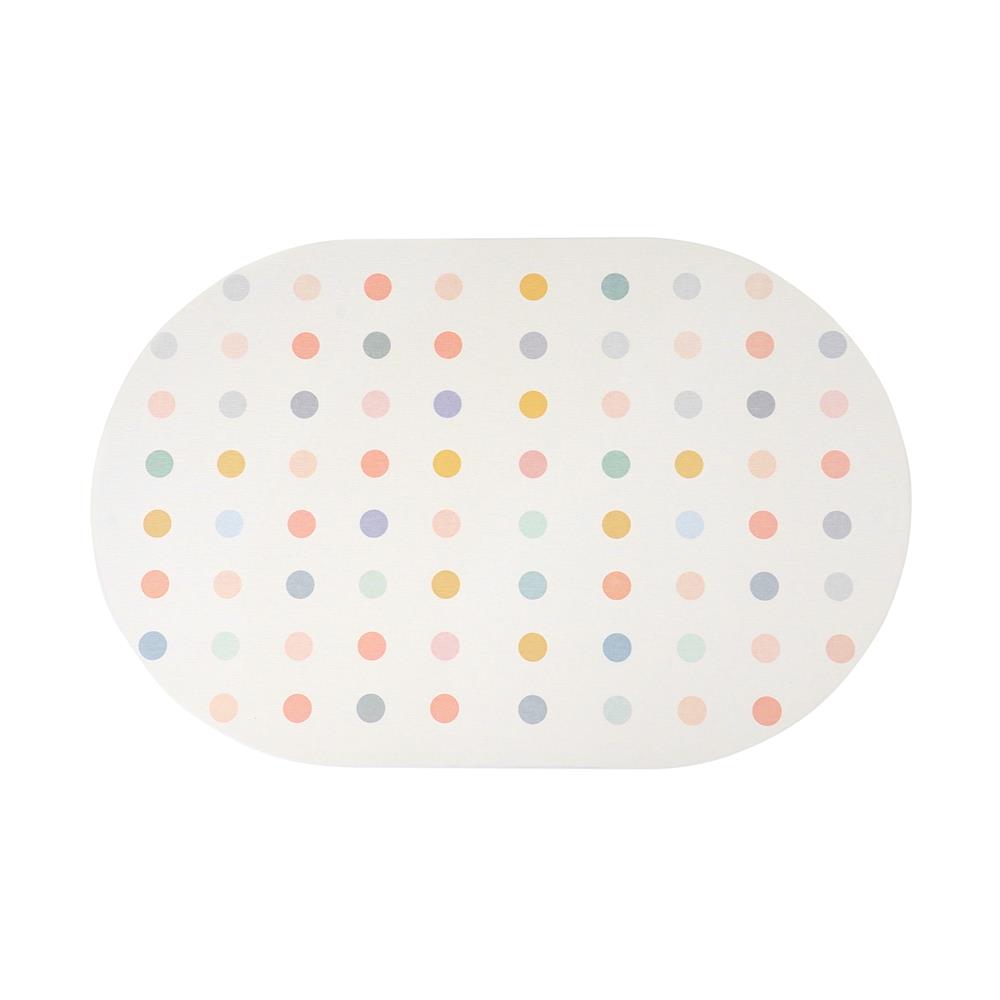 พรมหินเช็ดเท้า HOME LIVING STYLE DOT 39X60 ซม. สีขาว_0
