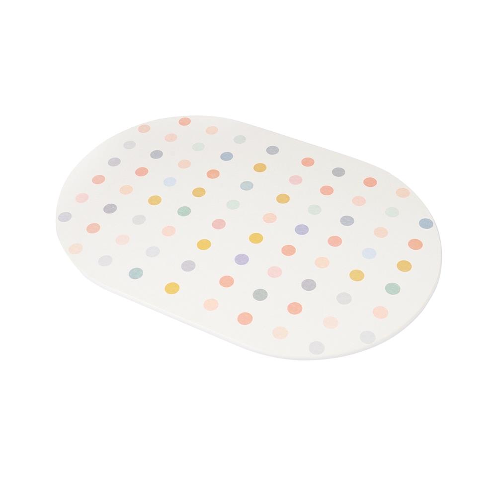 พรมหินเช็ดเท้า HOME LIVING STYLE DOT 39X60 ซม. สีขาว