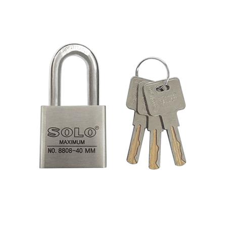 กุญแจลูกปืน SOLO 8808-40 40 มม. สีสเตนเลส