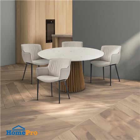 เก้าอี้ห้องอาหาร BENETTA SIENA PU สีเทา_5