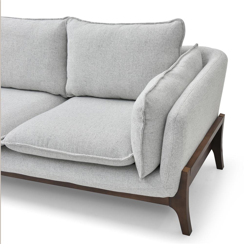 โซฟาเข้ามุมซ้าย BENETTA FLORENCE สีเทาอ่อน