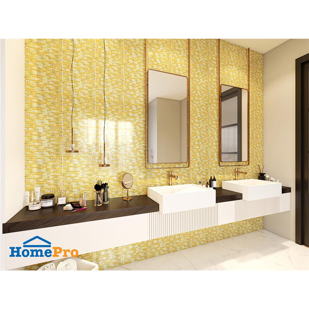 โมเสคแก้ว 30x30 ซม. GLASCERA โดราโด้ โกลด์