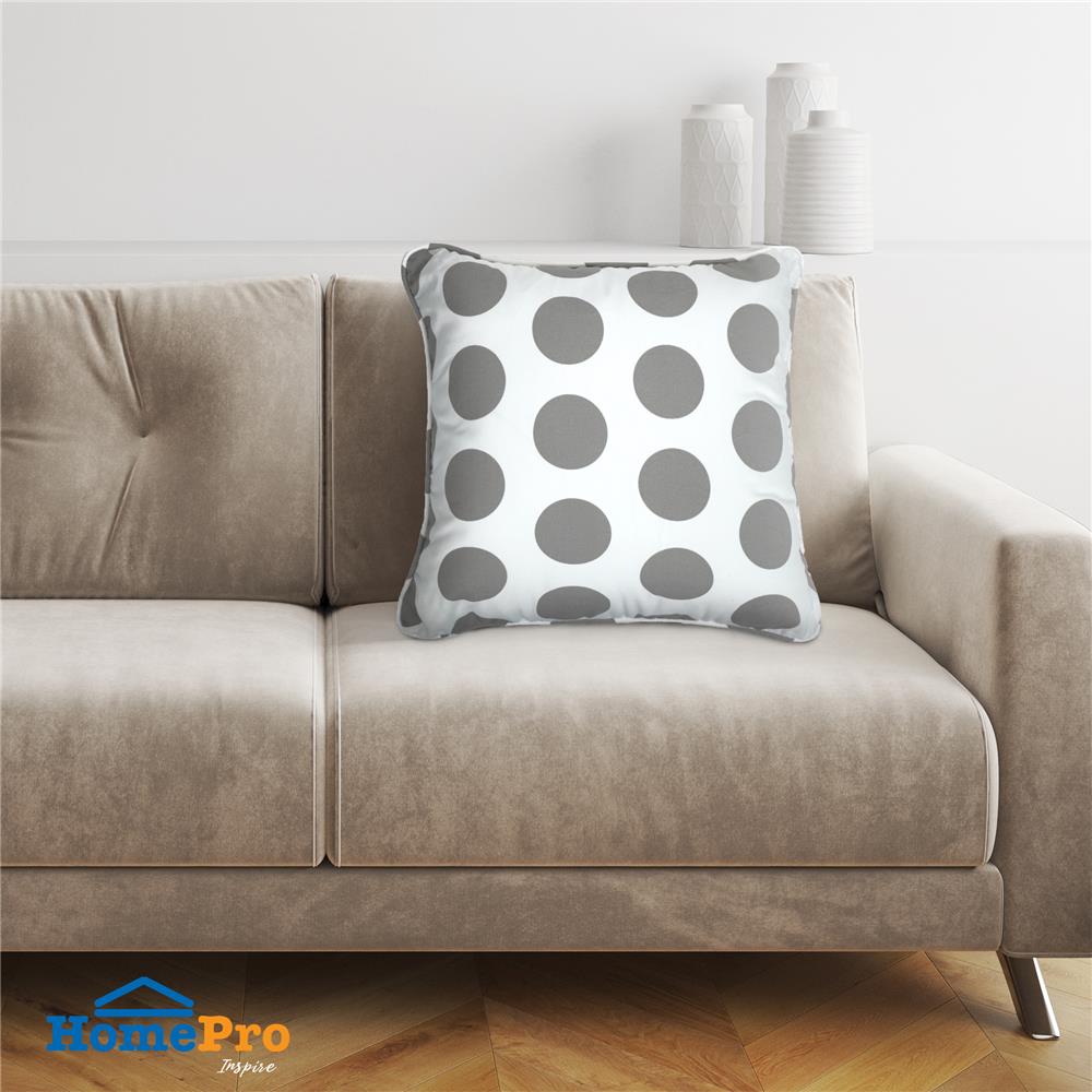 หมอนอิง HOME LIVING STYLE DOTTA 24X24 นิ้ว สีเทา