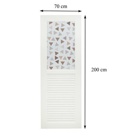 ประตูห้องน้ำ UPVC AZLE PYRAMID 70x200 ซม. สีขาว พร้อมวงกบ ไม่เจาะลูกบิด_8