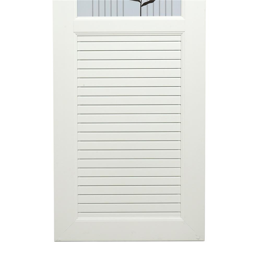 ประตูห้องน้ำ UPVC AZLE FEEL 70X200 ซม. สีขาว พร้อมวงกบ ไม่เจาะลูกบิด