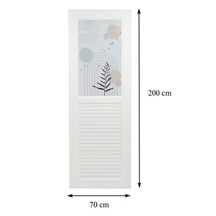 ประตูห้องน้ำ UPVC AZLE FEEL 70X200 ซม. สีขาว พร้อมวงกบ ไม่เจาะลูกบิด_8