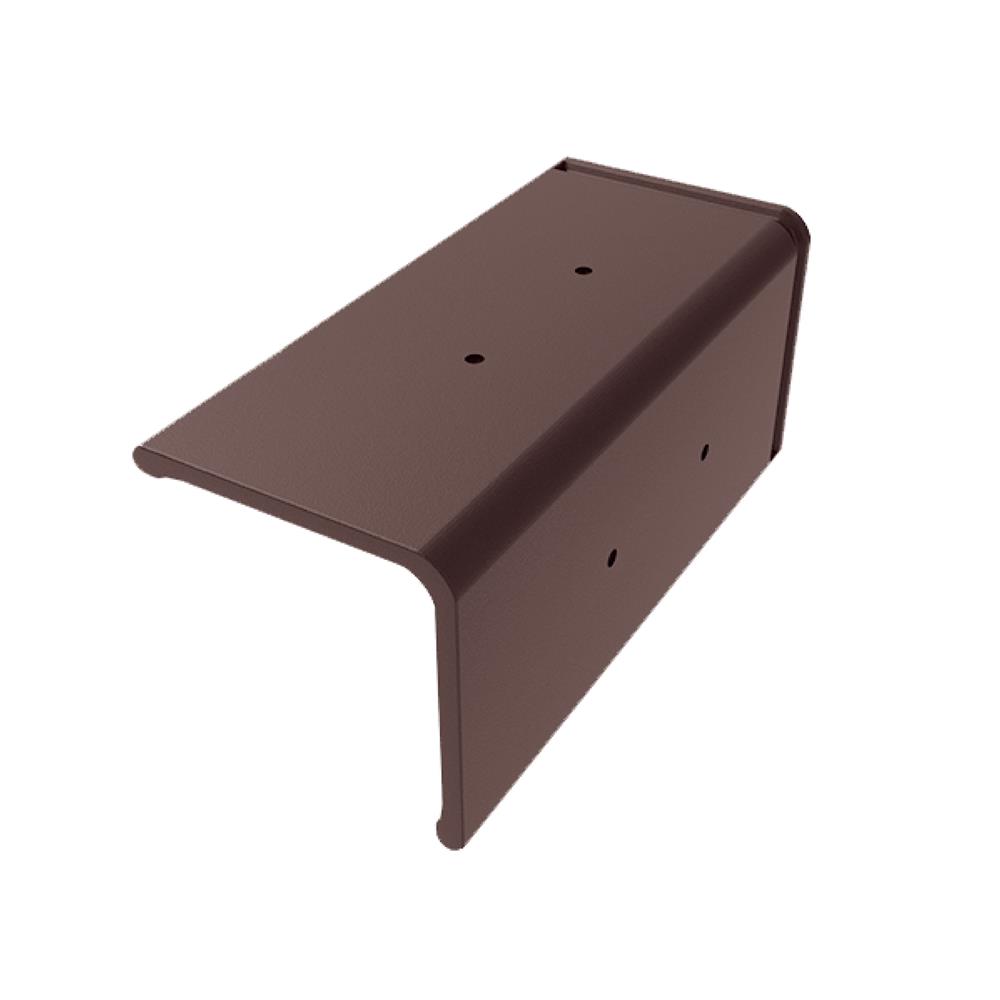 ครอบปั้นลม แผ่นเรียบ DURAONE 23x42.5x14 ซม. สีน้ำตาลมั่งมี