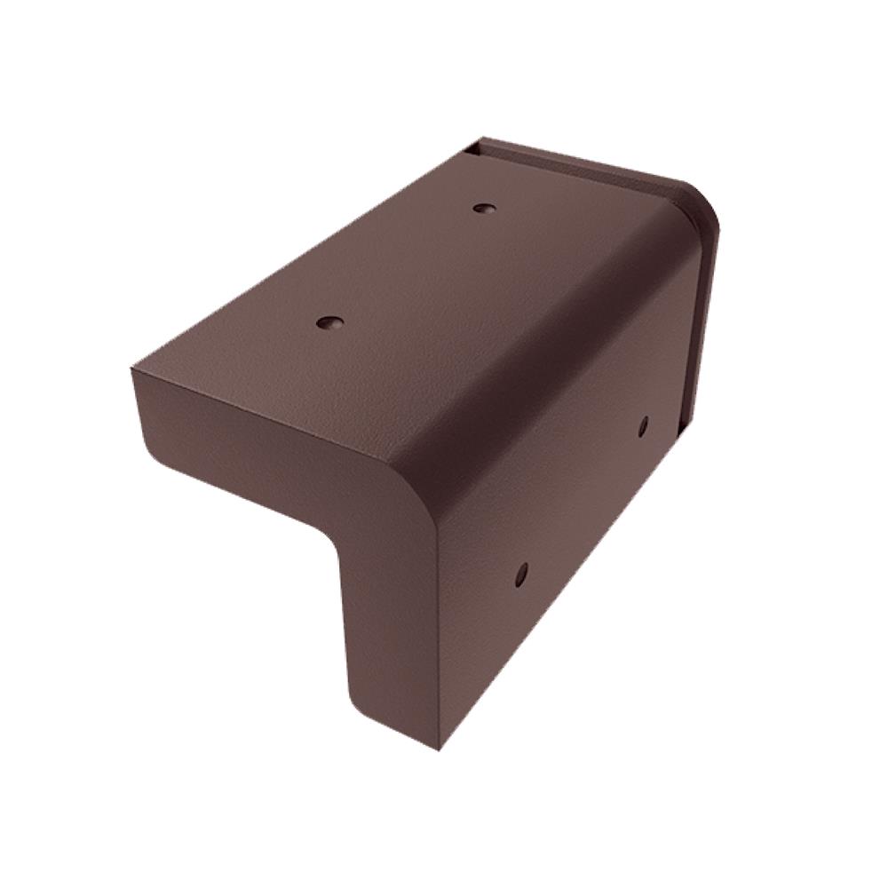 ครอบปิดปลายปั้นลม แผ่นเรียบ DURAONE 23x34x14 ซม. สีน้ำตาลมั่งมี