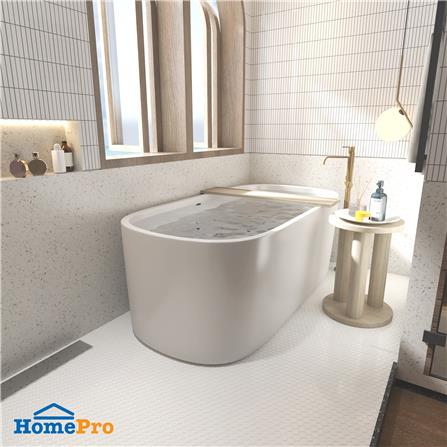 โมเสคพอร์ซเลน 26.5x31 ซม. TARA ไทนี่ ไวท์ เฮค กลอส ขาว_6