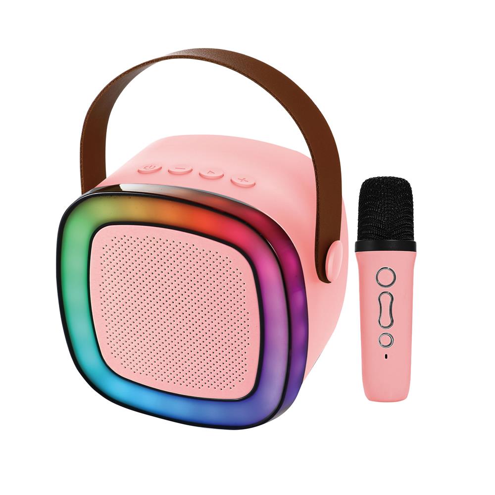 ลำโพงบลูทูธพร้อมไมค์ COMPRO OB-04 สีชมพู