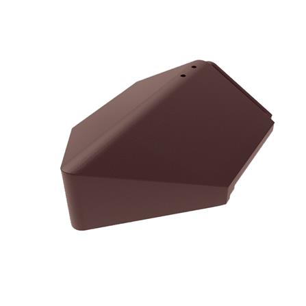 ครอบปิดปลายตะเข้สัน แผ่นเรียบ DURAONE 24x30x12.7 ซม. สีน้ำตาลมั่งมี_0