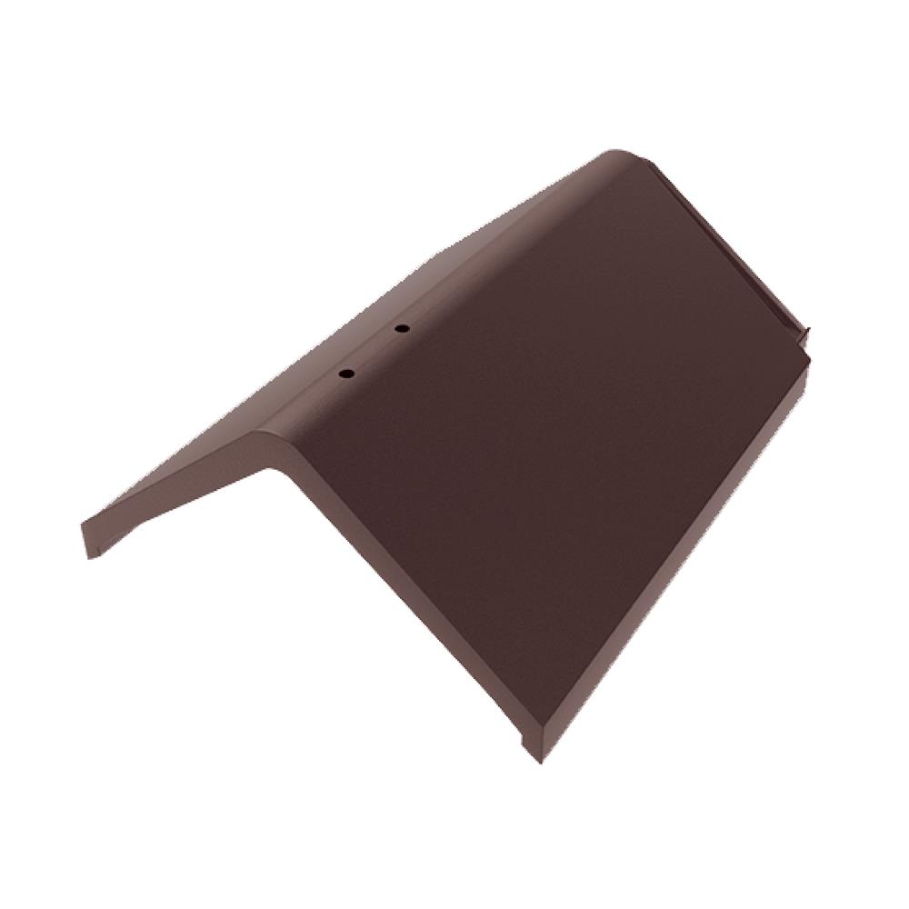 ครอบสันหลังคา แผ่นเรียบ DURAONE 24x39x22.4 ซม. สีน้ำตาลมั่งมี