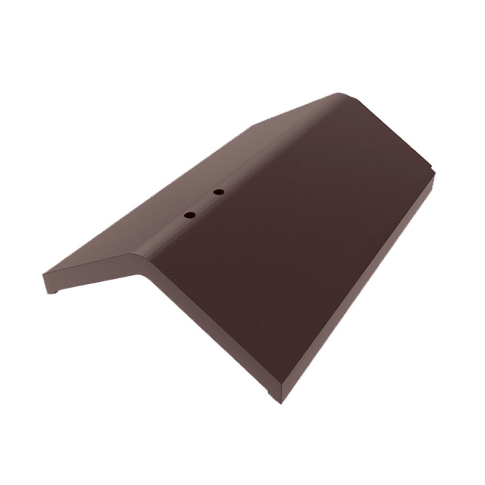 ครอบตะเข้สัน แผ่นเรียบ DURAONE 24.3x38.5x8.5 ซม. สีน้ำตาลมั่งมี