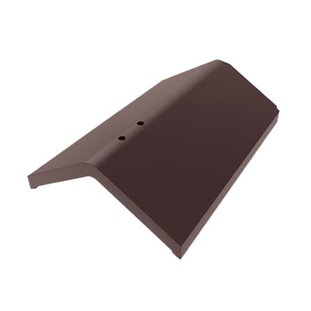 ครอบตะเข้สันแผ่นเรียบ DURAONE สีน้ำตาลมั่งมี_0