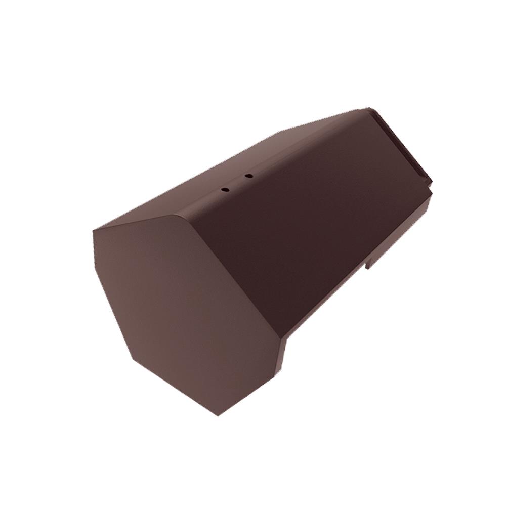 ครอบปิดจั่วแผ่นเรียบ DURAONE สีน้ำตาลมั่งมี