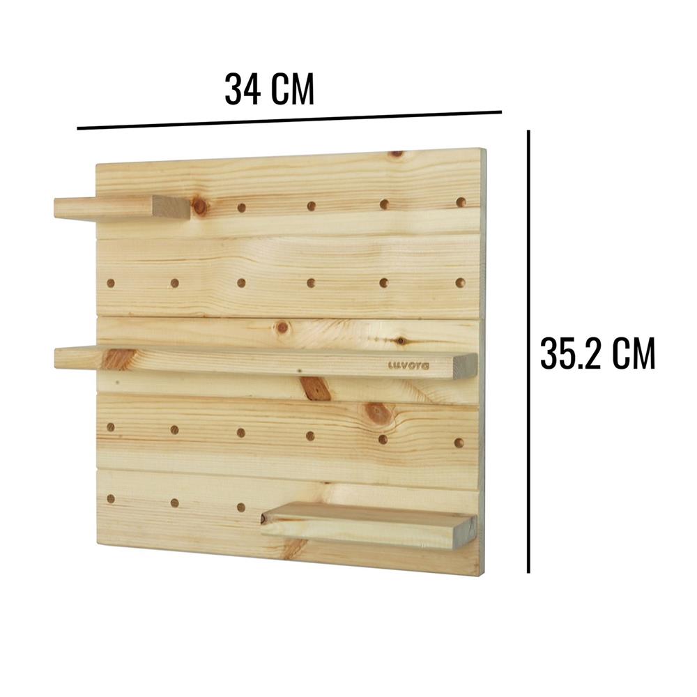 ชั้นแขวนผนัง LUVORA SWIFT03 34 ซม. สีไม้อ่อน