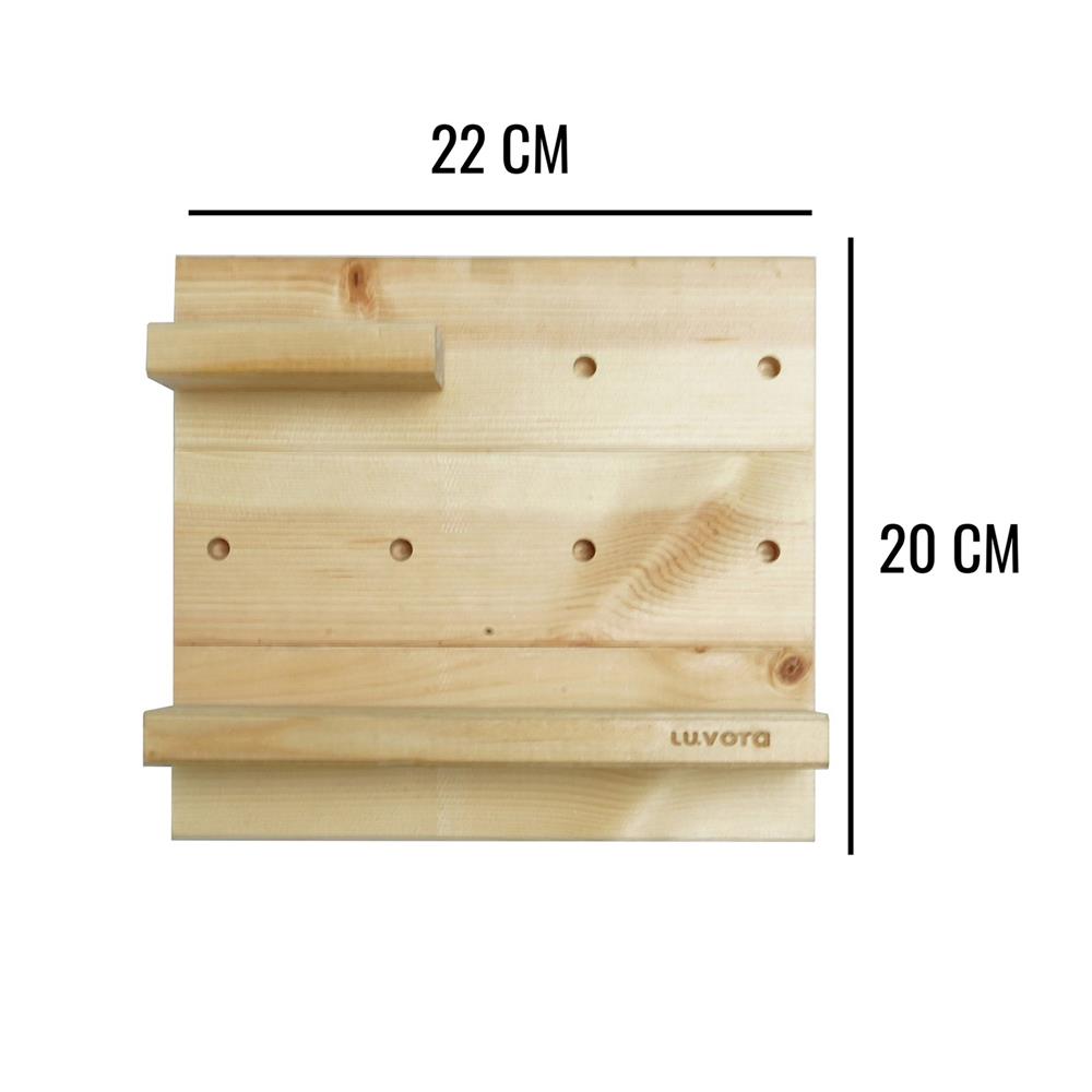 ชั้นแขวนผนัง LUVORA SWIFT01 22 ซม. สีไม้อ่อน