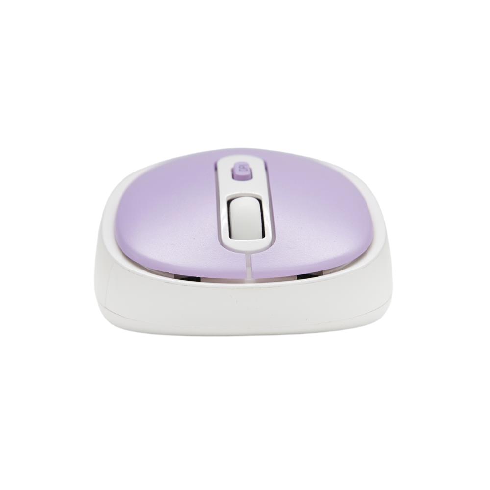 ชุดคีย์บอร์ดและเมาส์ไร้สาย ANITECH OPA812 สีม่วง