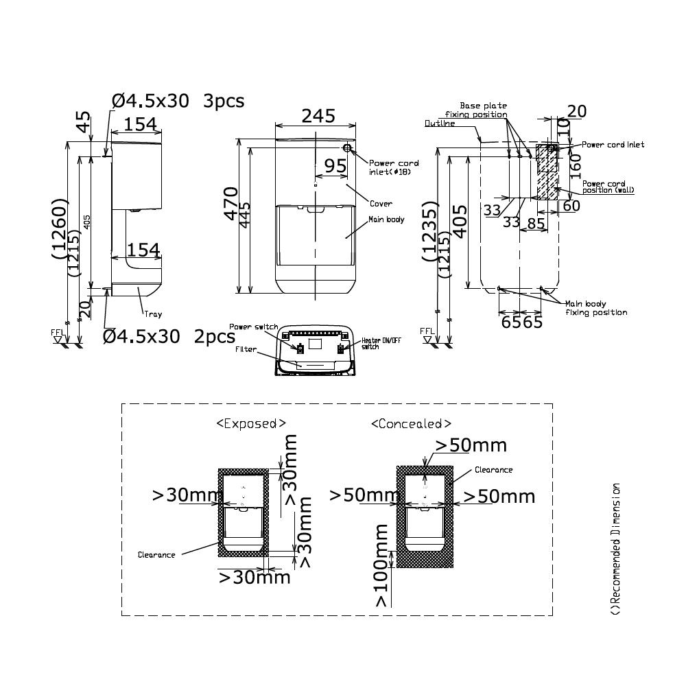 เครื่องเป่ามือ HIGH SPEED TOTO TYC322WT