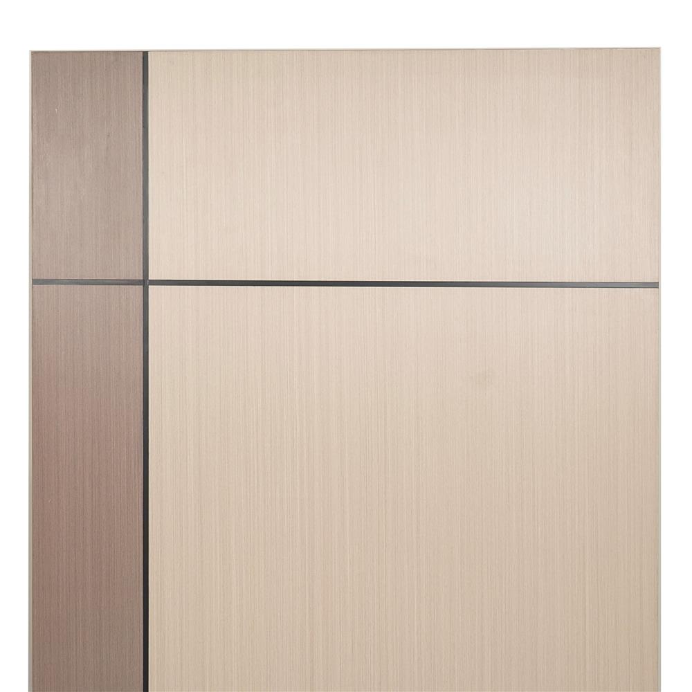 ประตูภายใน UPVC AZLE L0A-G2C 80X200 ซม. สี WALNUT/BEECH เจาะลูกบิด