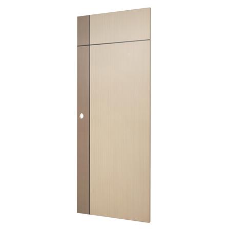 ประตูภายใน UPVC AZLE L0A-G2C 80X200 ซม. สี WALNUT/BEECH เจาะลูกบิด_1