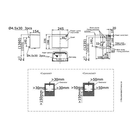 เครื่องเป่ามือ TOTO TYC122WT_1