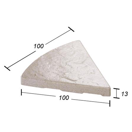 กระเบื้องดินเผาสามเหลี่ยม 10x10 ซม. KENZAI ฟูจิ ไทล์ สีมูนไลท์ 60P_2