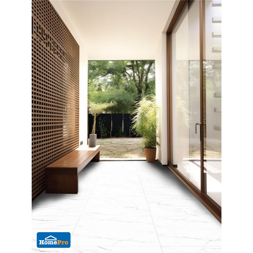 กระเบื้องพื้นพอร์ซเลน 60x120 ซม. TARA มิเลวา ขาว A 2.16 ตร.ม.