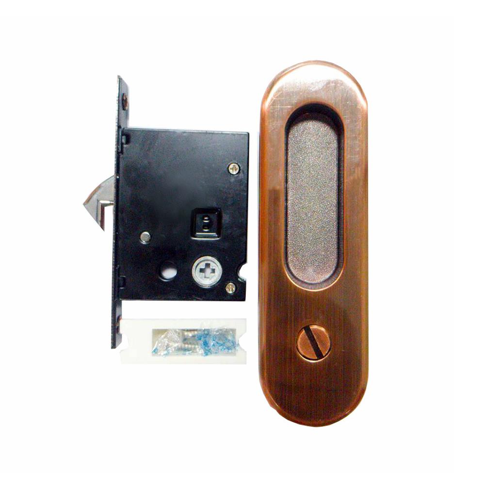 มือจับบานเลื่อนห้องน้ำ SOLEX 252 สีทองแดงรมดำ