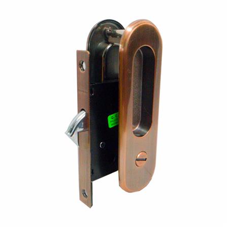 มือจับบานเลื่อนห้องน้ำ SOLEX 252 สีทองแดงรมดำ_1