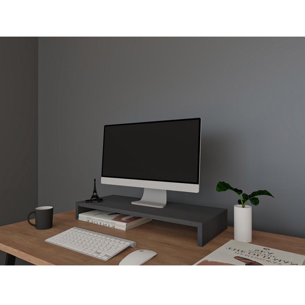 ชั้นวางจอคอม LUVORA REGAL01 สีน้ำตาลเข้ม