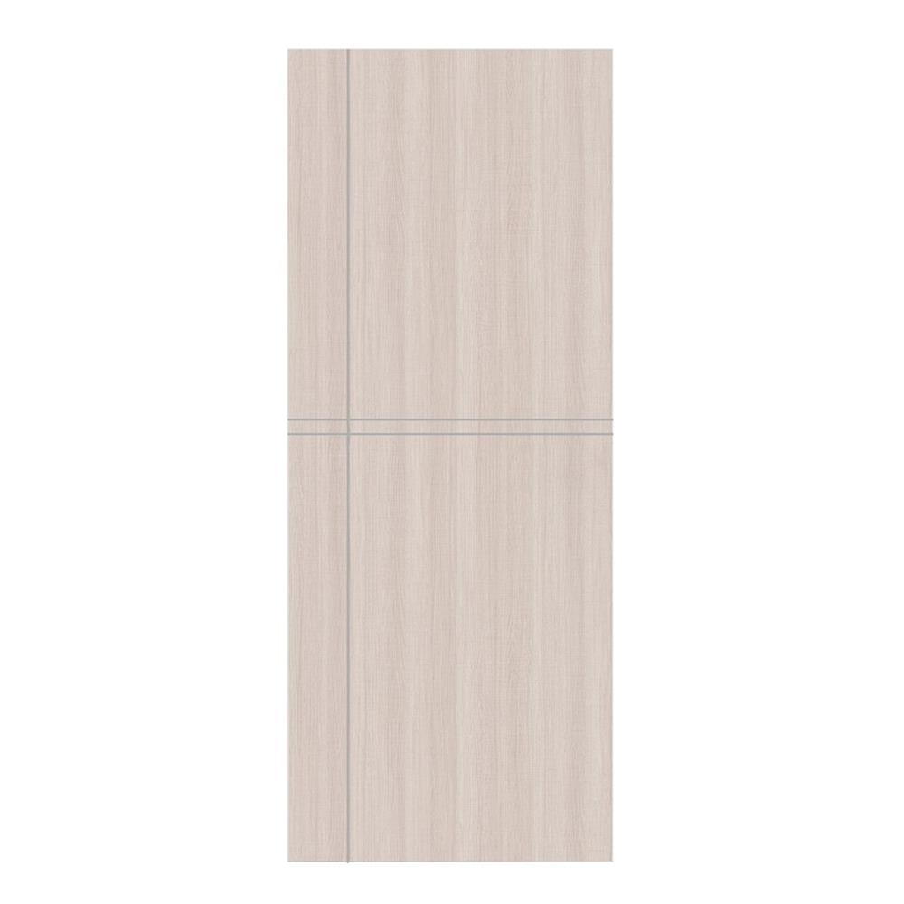 ประตูภายในเมลามีน AZLE L-03 80X200 ซม. สีเทา ไม่เจาะลูกบิด
