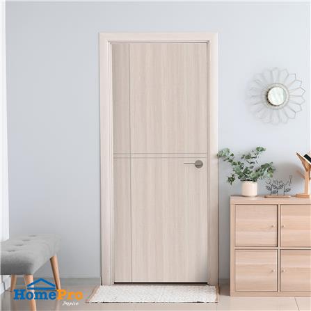 ประตูภายในเมลามีน AZLE L-03 80X200 ซม. สีเทา ไม่เจาะลูกบิด_2