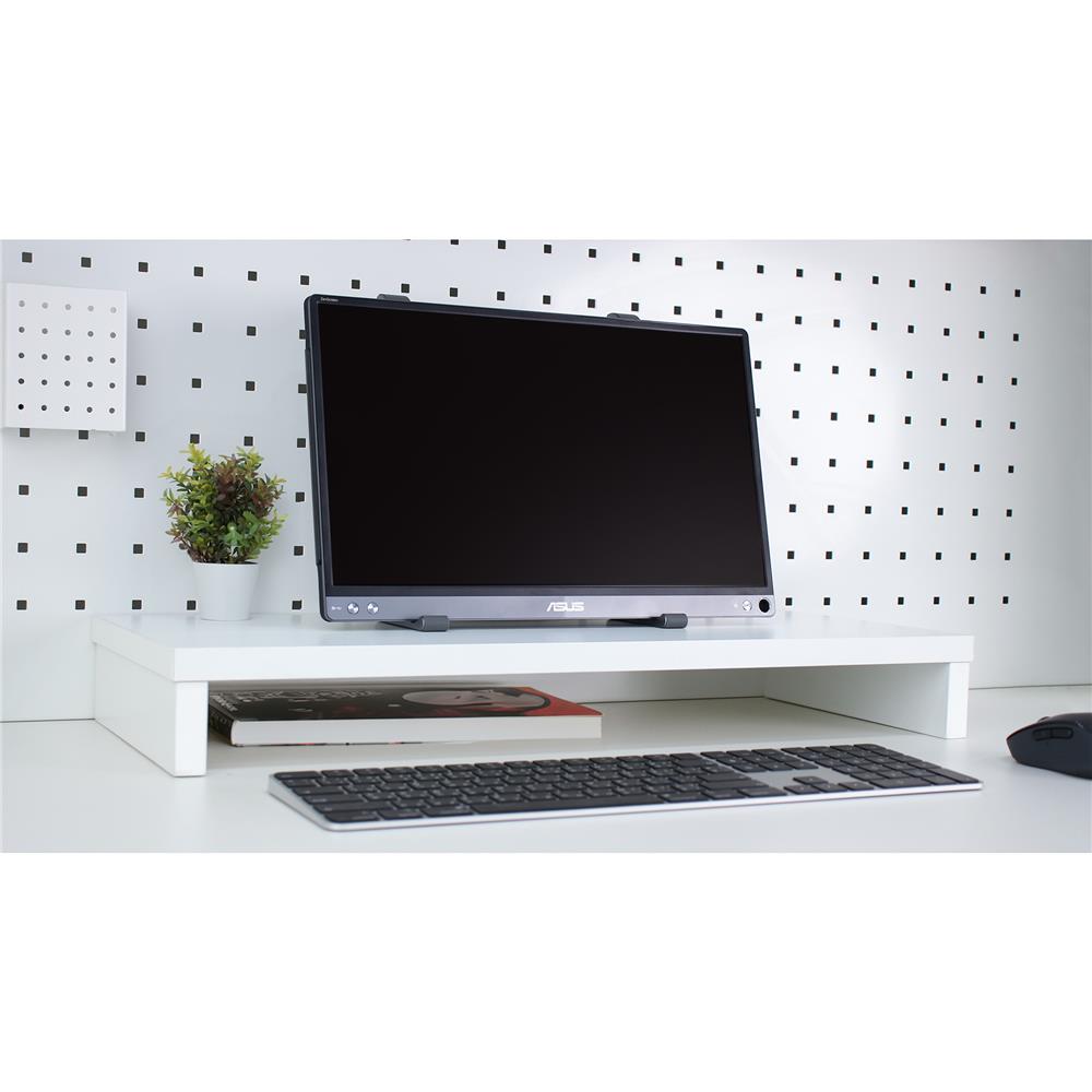 ชั้นวางจอคอม LUVORA REGAL02 สีขาว