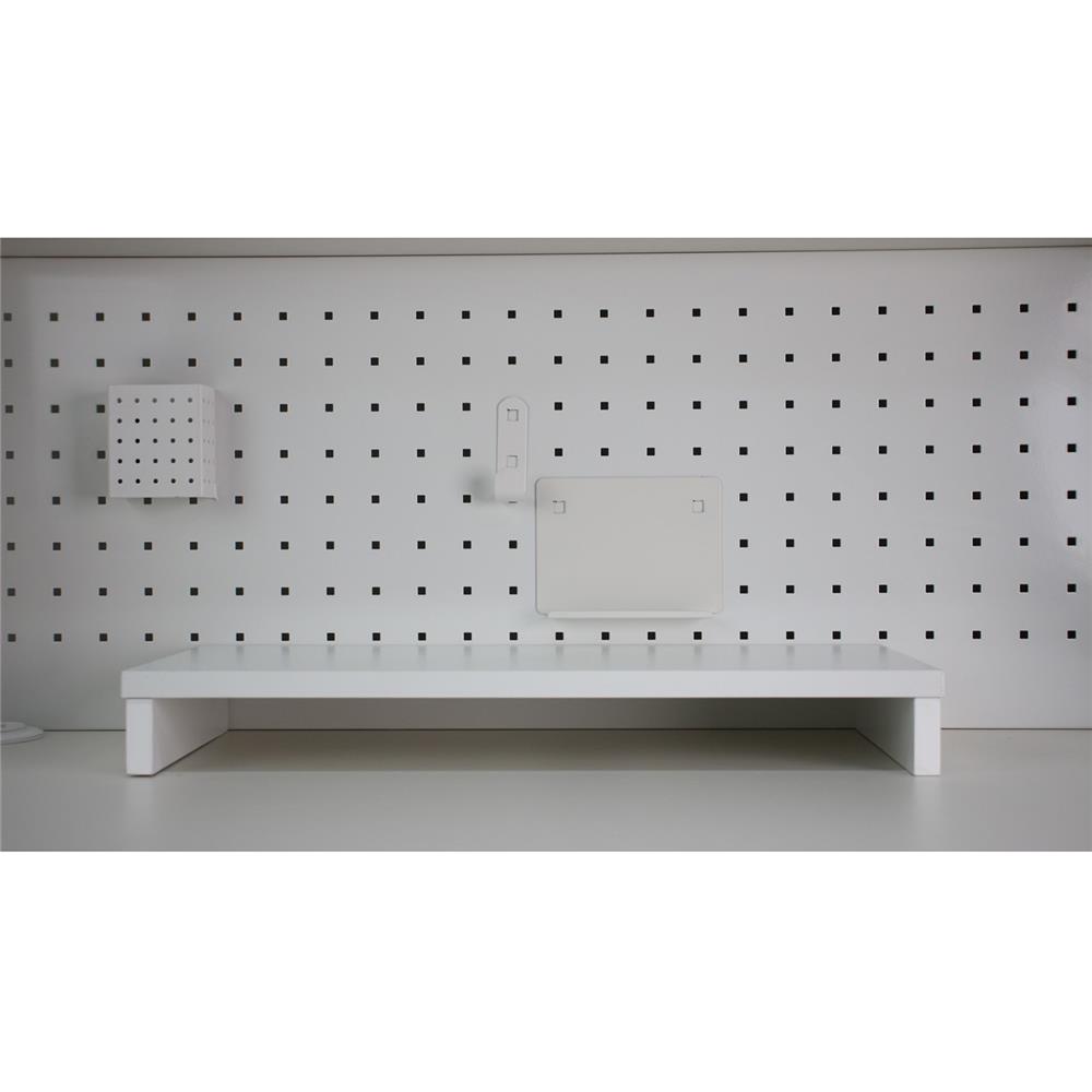 ชั้นวางจอคอม LUVORA REGAL02 สีขาว