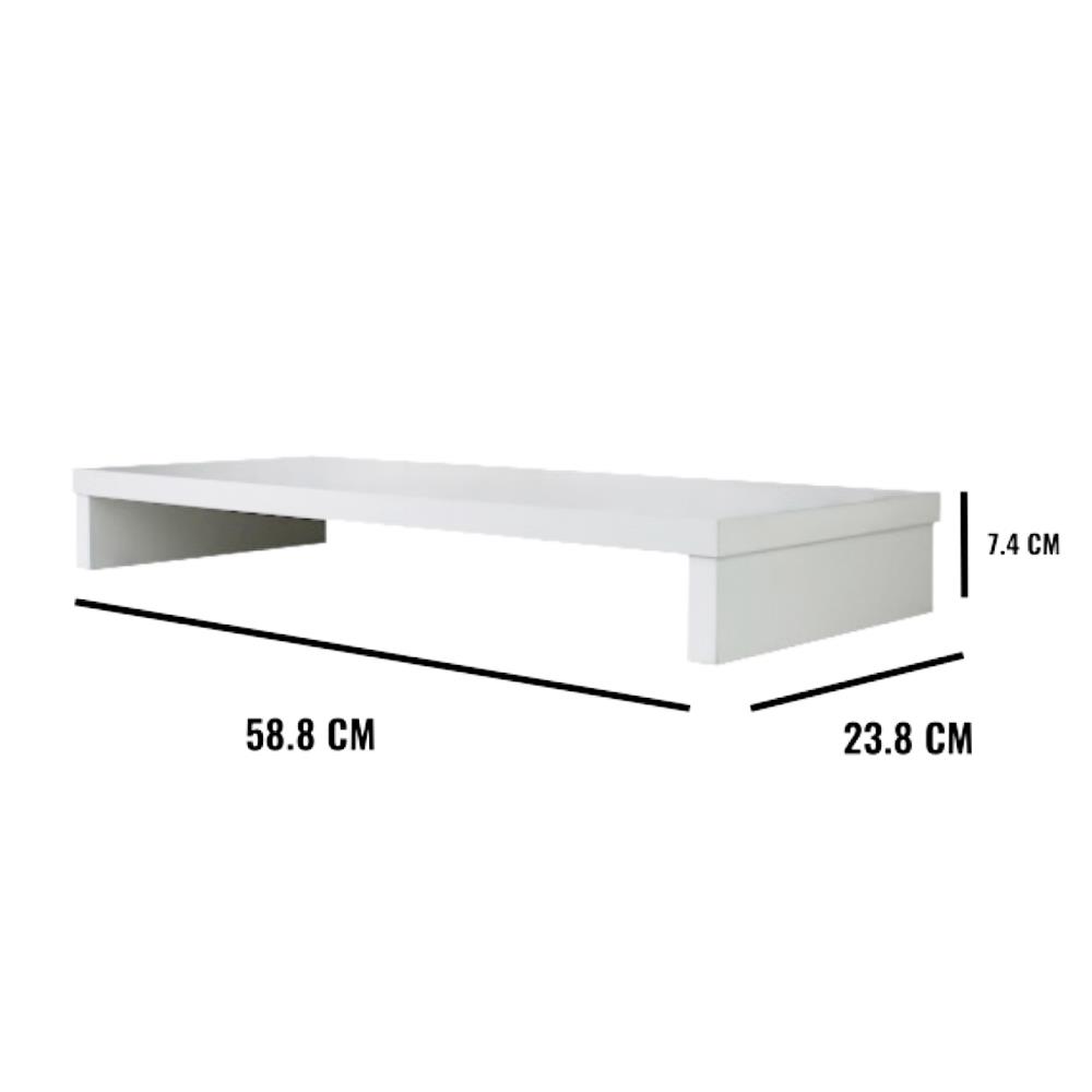 ชั้นวางจอคอม LUVORA REGAL02 สีขาว