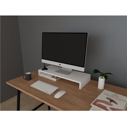 ชั้นวางจอคอม LUVORA REGAL02 สีขาว_7