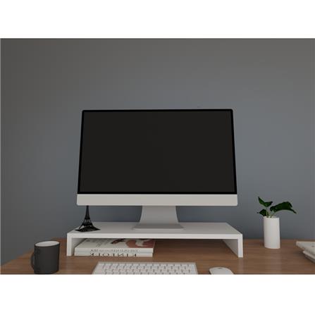 ชั้นวางจอคอม LUVORA REGAL02 สีขาว_8