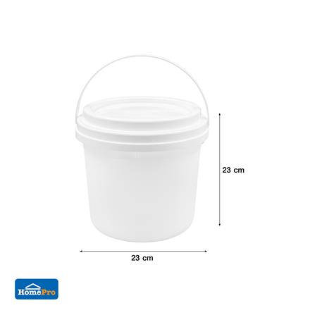 ถังข้าวสารพลาสติกกลม 5 กก. KECH CLOUD สีขาว_6