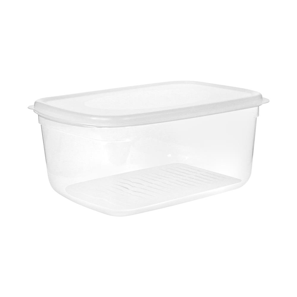 กล่องอาหารเหลี่ยม 8.4 ลิตร KECH CLOUD สีใส