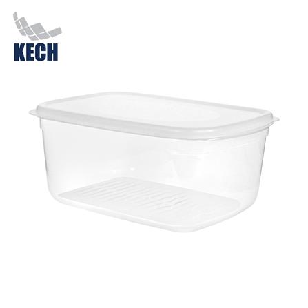 กล่องอาหารเหลี่ยม 8.4 ลิตร KECH CLOUD สีใส_0