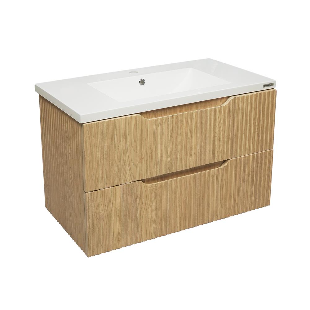 อ่างล้างหน้าเคาน์เตอร์ MOYA CP7180F33 ลายไม้