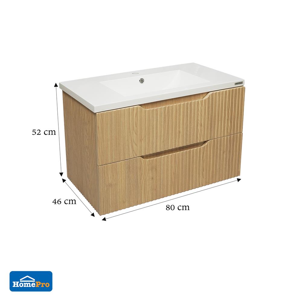 อ่างล้างหน้าเคาน์เตอร์ MOYA CP7180F33 ลายไม้