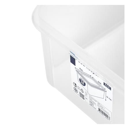 กล่องอาหารเหลี่ยม 18 ลิตร KECH CLOUD สีใส_2