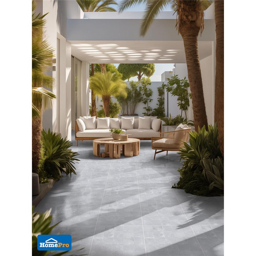 กระเบื้องพื้น 60x60 ซม. TARA ฟรานซิส เทา PM 1.44 ตร.ม.