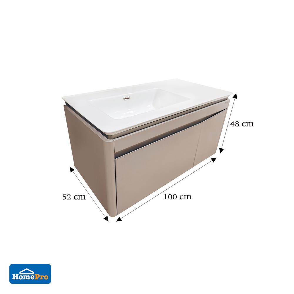 อ่างเคาน์เตอร์ MOYA PLUS ETHAN-100 สีเบจ