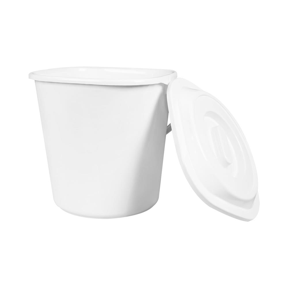 ถังข้าวสารพลาสติกเหลี่ยม 10 กก. KECH CLOUD สีขาว